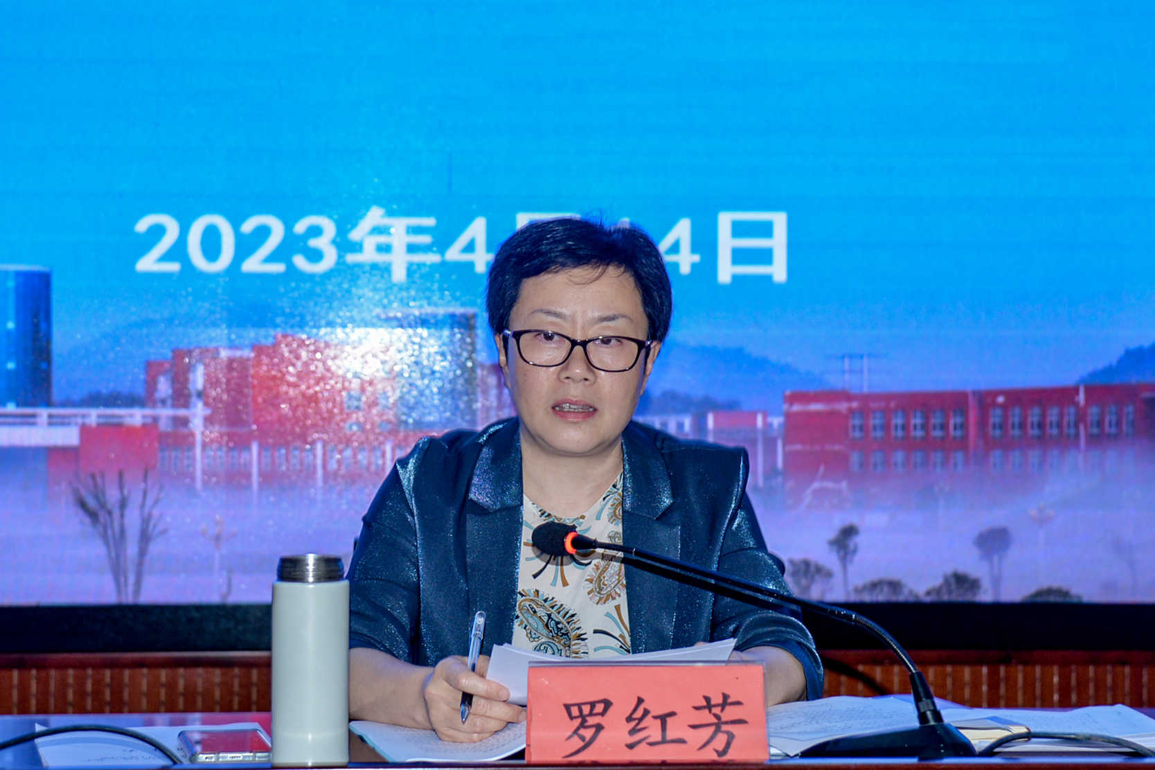 党委书记罗红芳点评并讲话.JPG