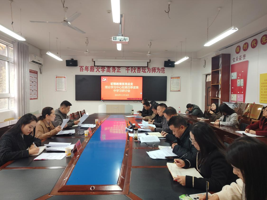 校党委委员、副校长鲁丽列席旁听初等教育系理论学习中心组学习研讨会1.png